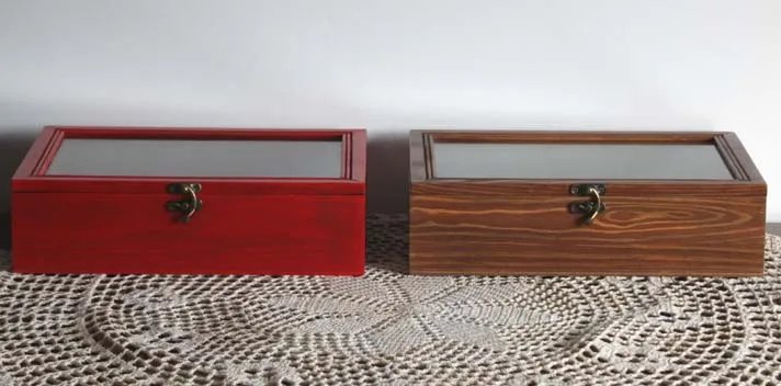 ZAKKA ретро ностальгия деревянная коробка крышка стеклянные коробки креативная винтажная коробка для ювелирных изделий настольная коробка orgainzer