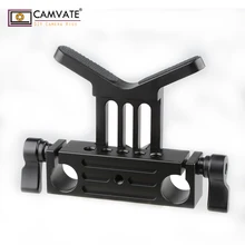 CAMVATE объектив Поддержка 15 мм стержень зажимной рельс блок для DSLR Rig штанга рельсовая система C1108 камера фотографии аксессуары