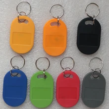 13,56 МГц IC M1 S50 брелков теги доступ Управление радиометка для нахождения ключа карты маркеров посещаемости управление брелоком ABS Водонепроницаемый