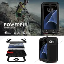 For samsung s7 Love Mei Powerful Life Waterproof Shockproof Metal Aluminum phone Cases For samsung galaxy