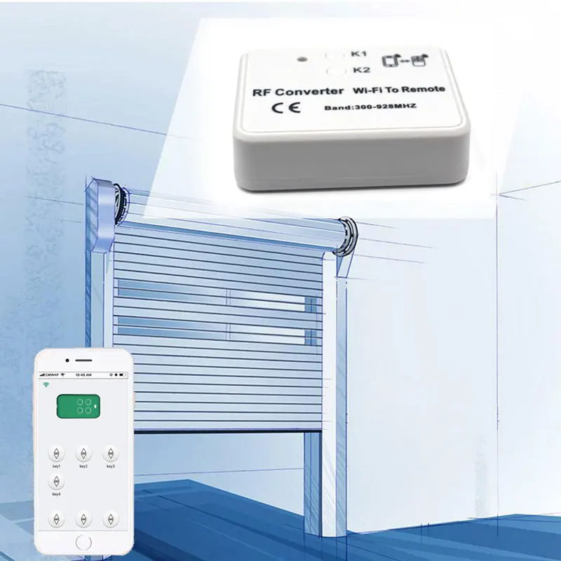 

WIFI RF converter for Garage Gate Electric-door Remote Controller Transmitter mobile Android IOS support 300-928Mhz