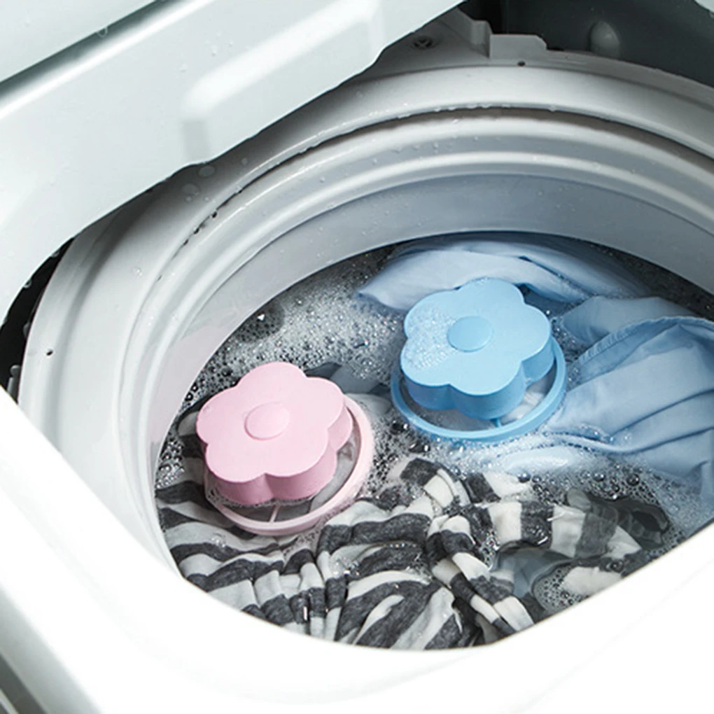 

Flower Shape Washing Machine Hair Filter Bag Hair Remover Decontamination Laundry Wash Ball