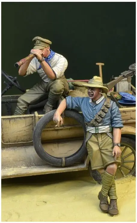 Набор фигурок из смолы в масштабе 1/35 2 фигурки солдат ANZAC (не входит комплект