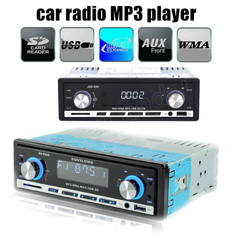 New 2015 12V Car Stereo FM Radio MP3 Audio Player Support Bluetooth