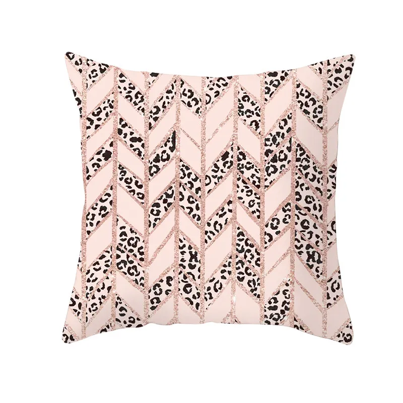 Fuwatacchi розовое золото геометрический чехол для подушки сплайсинга декоративный чехол на подушки для кровати диван полиэстер пледы наволочки 45*45 - Цвет: PC09901