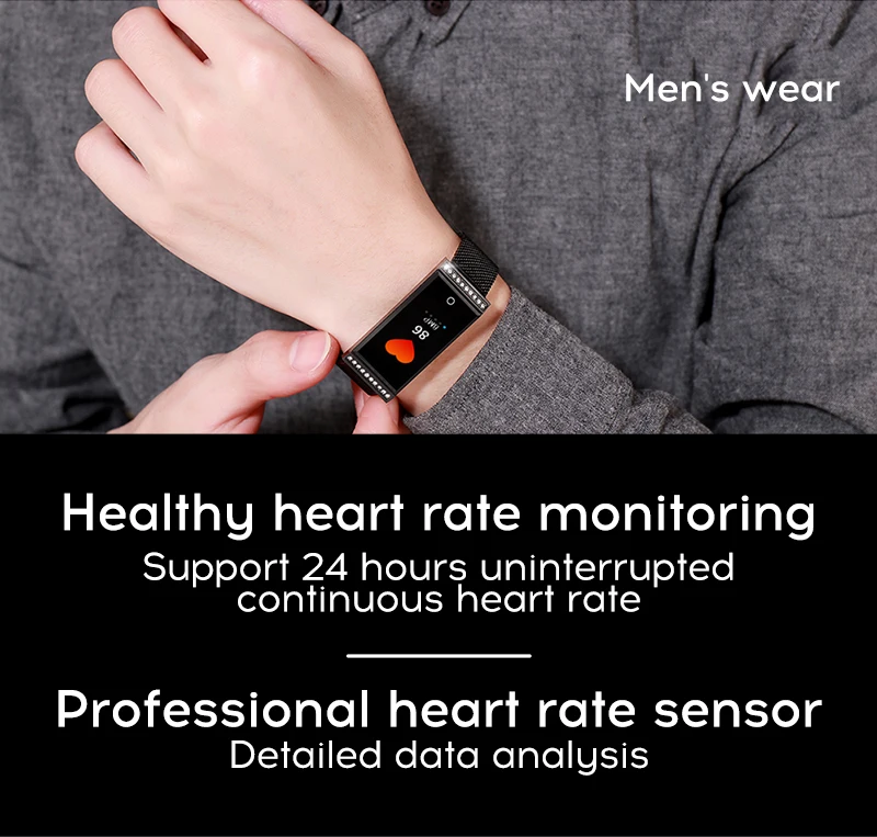 MAFAM Luxury Women Smart Bracelet IP68 Waterproof Fitness Tracker Heart Rate Blood Pressure Monitor Sport Smart Watch Band Clock (11)