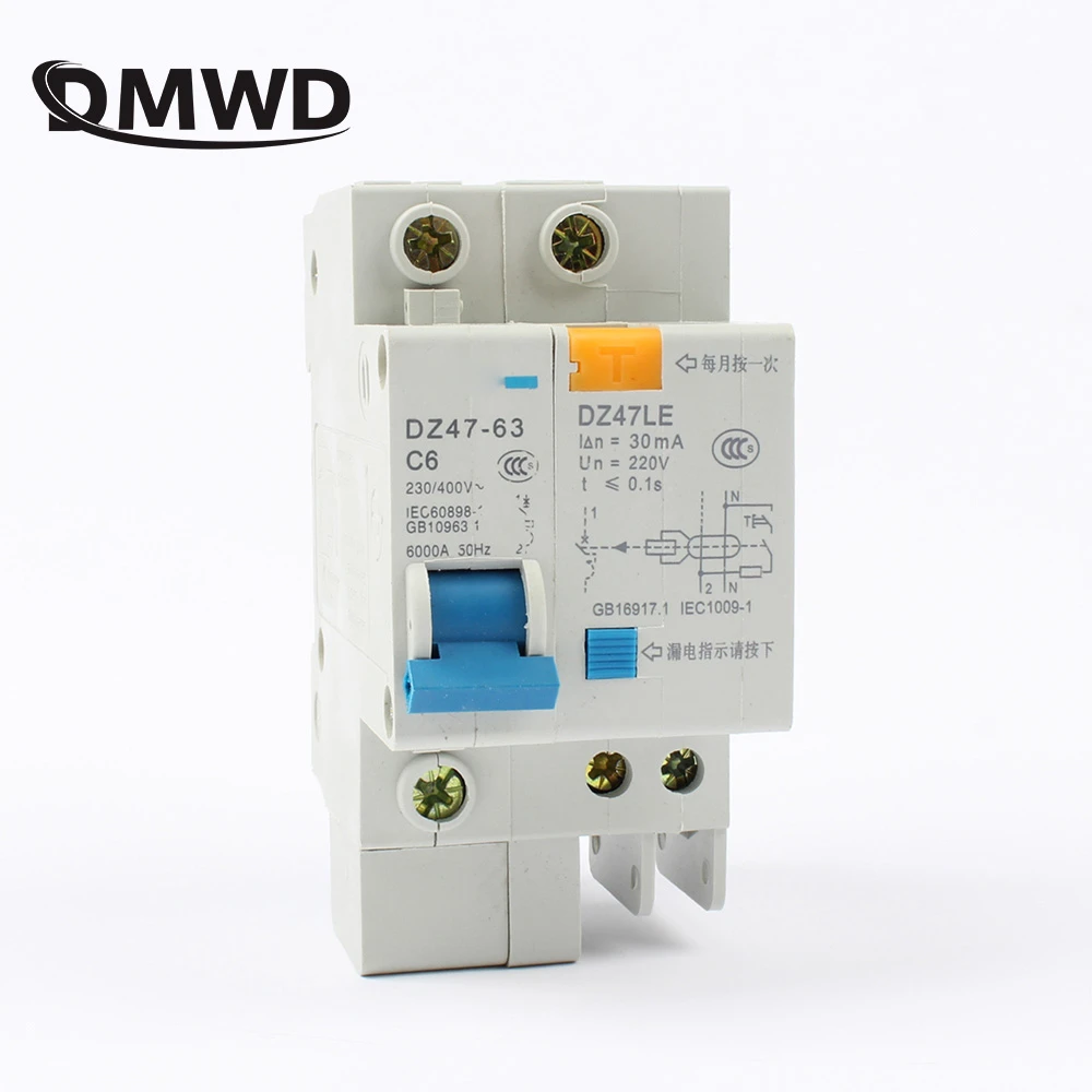 3P 63A DZ47LE 400V~ 50HZ/60HZ c type Residual current Circuit breaker RCBO 3P 63A DZ47LE 400V~ 50HZ/60HZ c type Residual current Circuit breaker RCBO