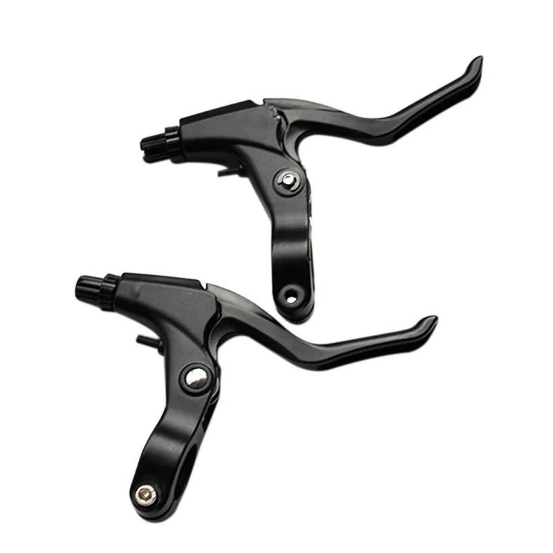 1 Pair Aluminium Alloy Bike Hand Brake Lever Set Left / Right Hand Side