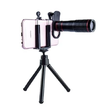 Объектив для телефона 20x зум объектив для смартфона чехол для веб-камеры штатив Клип Комплект Универсальный телефон камера lente Para Celular для iPhone huawei