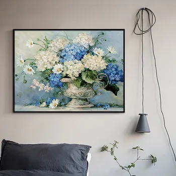 

5D Diy Diamond Painting Flowers Cross Stitch Round Rhinestone Pictures Diamond Embroidery Patchwork Mosaic Needlework