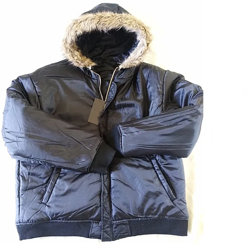 Plus size 3XL 5XL 6XL big men's wadded jacket extra large thick Double