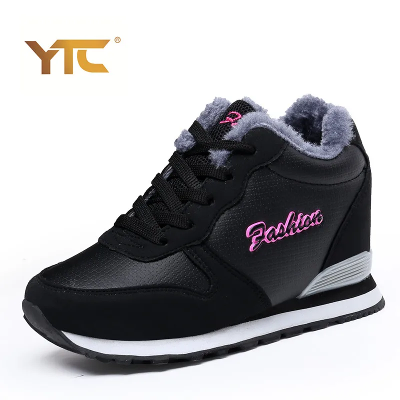 

2016 New Woman Adds Velvet Winter Ankle Boots Woman Hides Wedge Boots Velvet Snow Boots