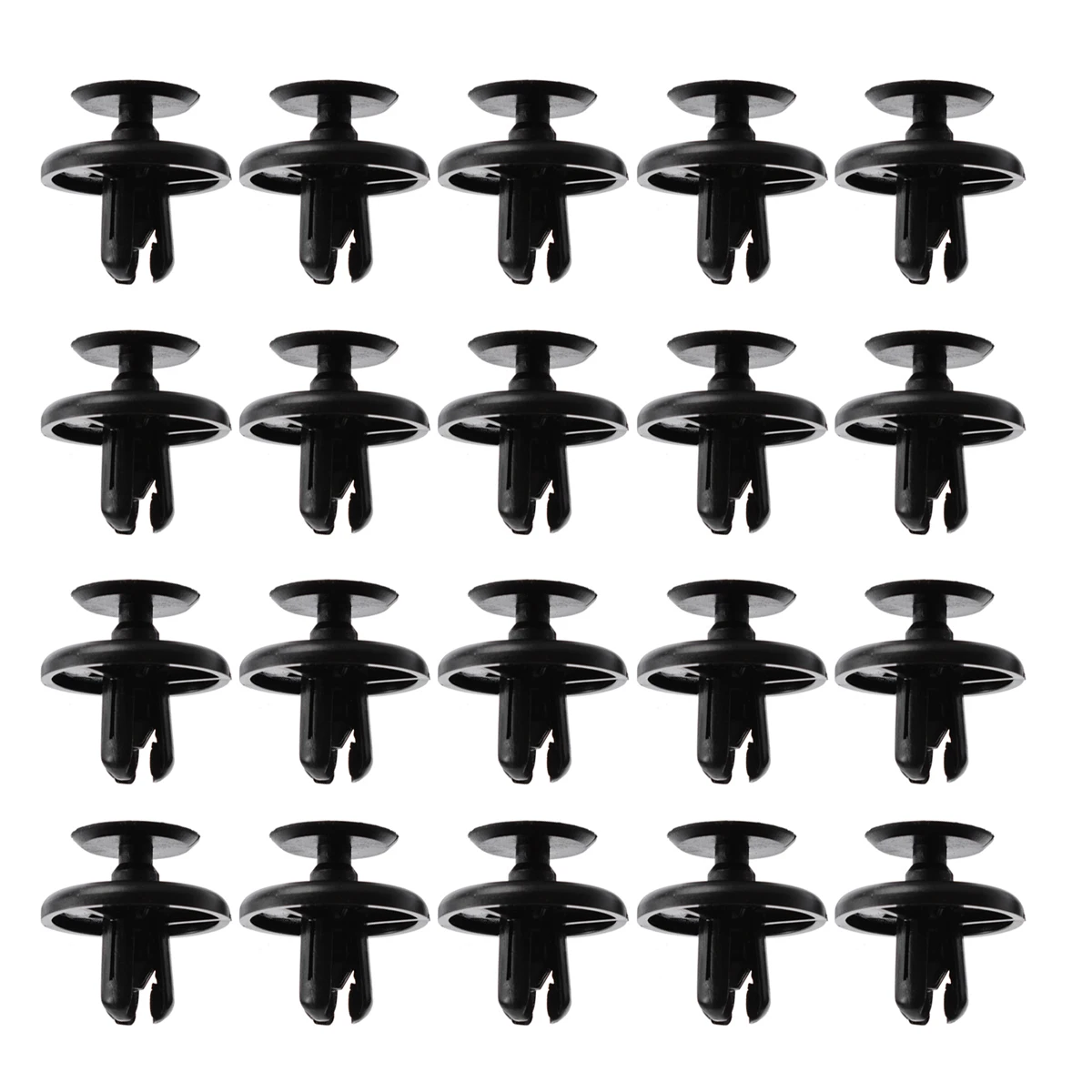 20Pcs/set 7mm Black Radiator Engine Trim Cover Clips Car Bumper Clips Retainer Push Engine Cover ClipsFor Toyota
