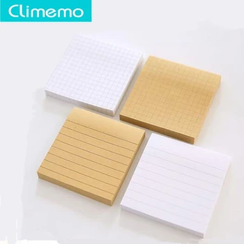 

1set/80 sheets office Kraft memo pad sticky notes notes,cute memo pads, memo sheets Horizontal line check 7.5*7.5*1.1cm