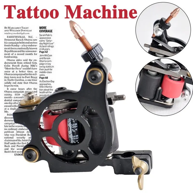 Free Shipping top quality models of professional tattoo machine 5 color