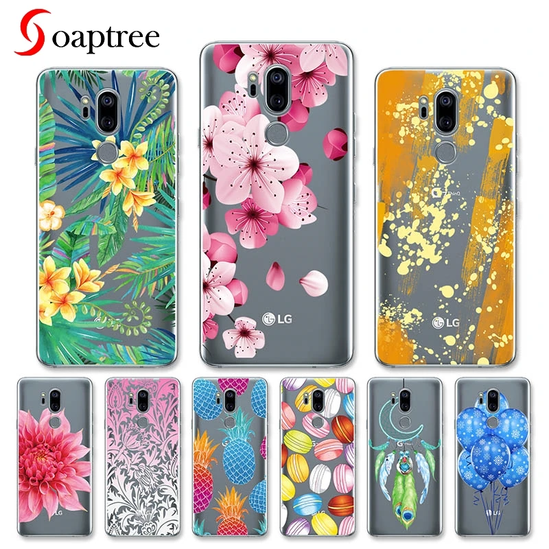 

6.1" Phone Case For LG G7 ThinQ Case Transparent G710EM G710ULM Soft Silicon Cover For LG G7 ThinQ LG G7+ with 128 GB Storage