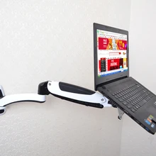 GM112WLDM настенный держатель для ноутбука газовый пружинный рычаг алюминиевый сплав полное движение 10-15 дюймов подставка для ноутбука/ноутбука