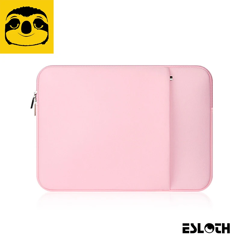 

Pink Soft Laptop Sleeve Bags Protective Zipper Notebook Case Computer Cover for 11 12 13 14 15 inch For Macbook Air Pro Retina