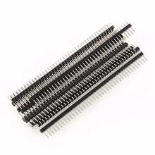 10pcs 40 Pin 1×40 Single Row PCB Male Header 2.54 Breakable Pin Header Connector Strip for Arduino Square Pin Through Holes