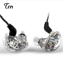 Nieuwste TRN V10 2DD + 2BA Hybrid In Ear Oortelefoon HIFI DJ Monitor Running Sport Oortelefoon Oordopje Headset Met 2PIN kabel KZ ZS5(China)