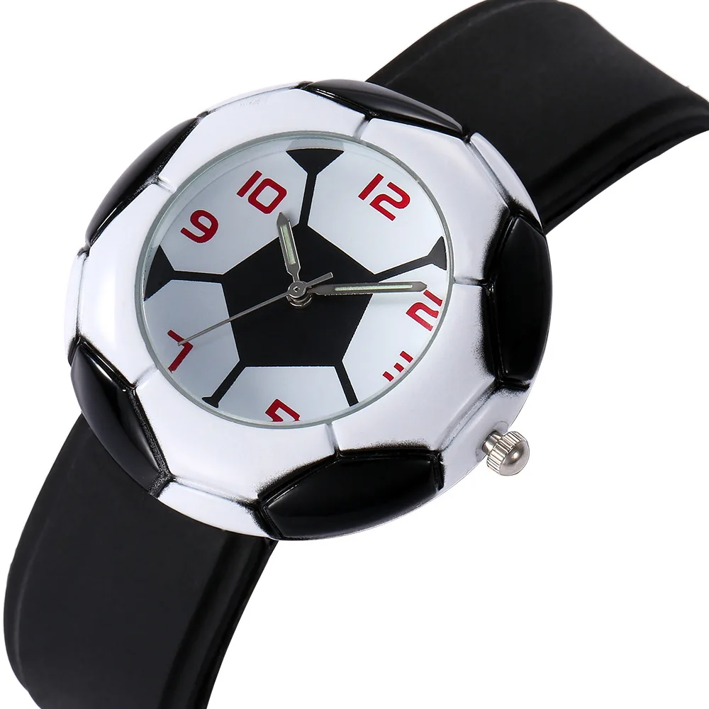 Детские часы для мальчиков футбольные наручные часы кристаллический кремнезём гель студент, дети, часы