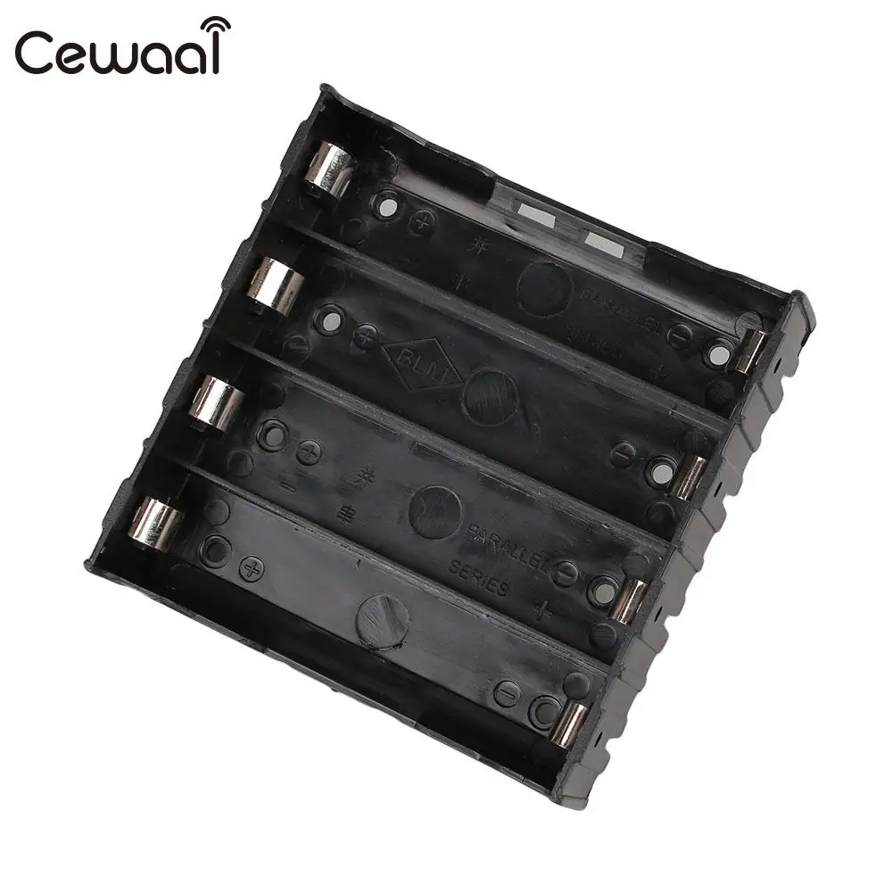 

4-Slot Storage Holder Case For 4x Li-ion Lithium 18650 3.7V Battery With Pin