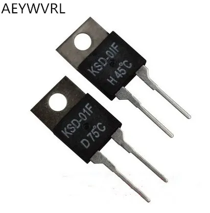 

KSD-01F Temperature Switches TO220 Normally open H and normally closed D 35 degrees -120 degrees