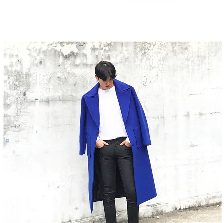 AYUNSUE, зимнее кашемировое пальто, Мужская Длинная шерстяная куртка, Wram, толстое двубортное пальто, Гороховая кроватка, для мужчин, плюс размер, верхняя одежда LX1105
