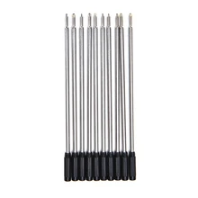 10 шт./партия Высокое качество Крест Тип синий и черный заправка чернил Металл Средний стержстержни для ручки