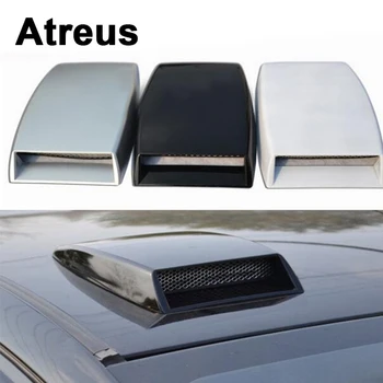 

Atreus Carbon Fiber Car Decorative Air Flow Vent Cover Hood Stickers For VW polo passat b5 b6 Mazda 3 6 cx-5 Toyota corolla Ford