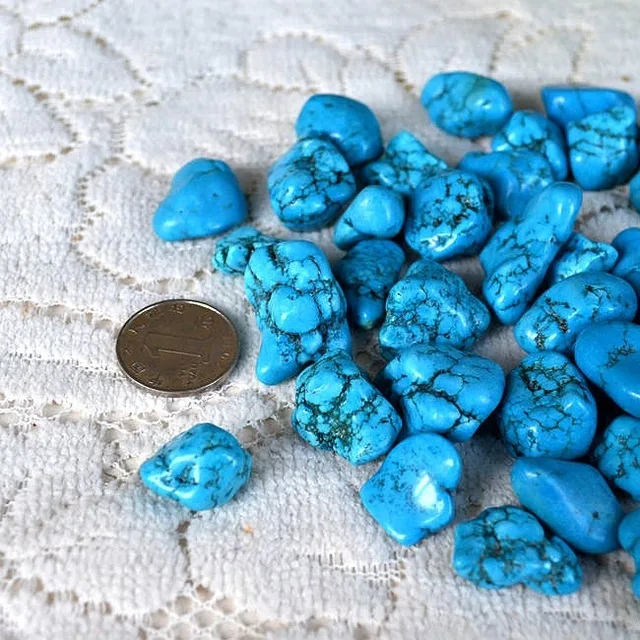 Natural blue turquoise stone original stone orein Stones from Home