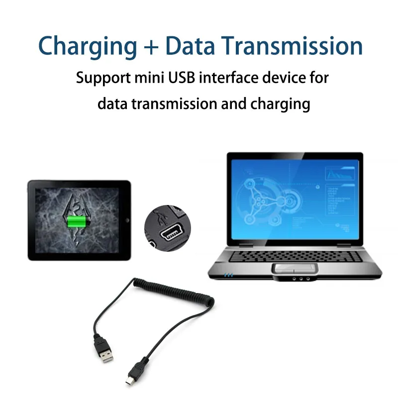 1 5 м Мини USB кабель передачи данных для быстрой зарядки Сотовая связь телефон