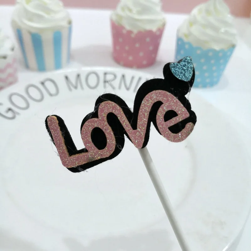 

Sequin Letter Birthday Cake Topper Cupcake Decoration Baby Shower Queen Angel Honey Kids Birthday Party Wedding Favor