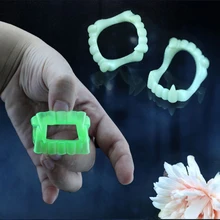 1 1pc ヴァンパイア偽歯 5Y 人ダークカバーケースではギャグテロリストのおもちゃハロウィンパーティーおかしいパロディー(China)