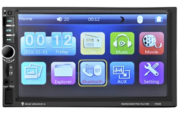 

by DHL/Fedex 10pcs 7060B 7 Inch Bluetooth TFT Screen Car Audio Stereo MP4 Player Support AUX FM USB SD Support for Mp3 MP4