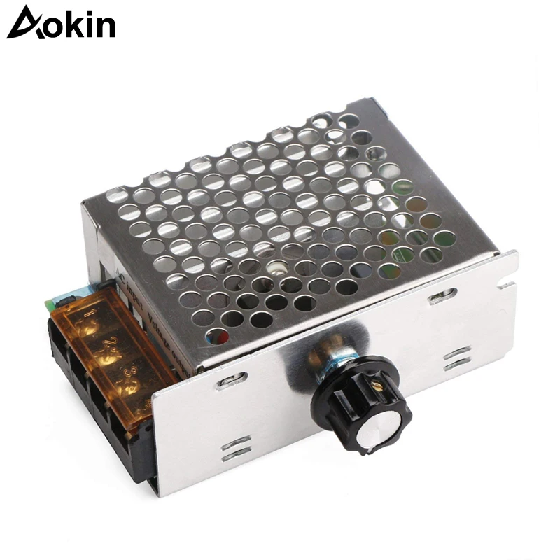 

Motor Speed Controller Motor Control Board AC 110V 4000W Adjustable Voltage Regulator SCR High Power Dimmer Controller