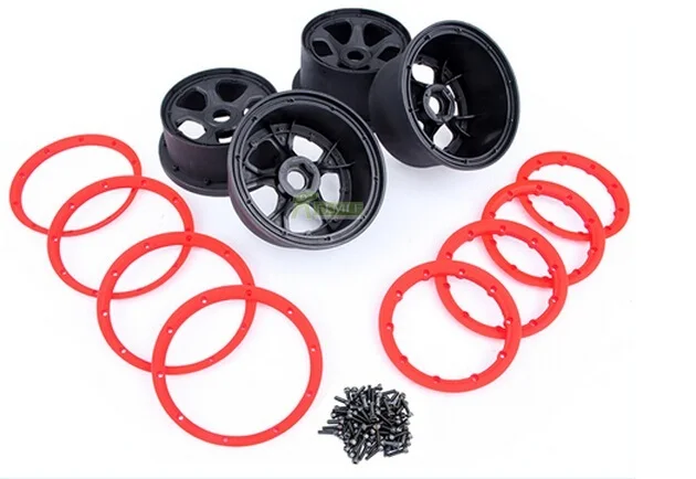 

Plastic Four Generation Wheel Hub And Rim KitFit for 1/5 HPI ROVAN KM BAJA 5B 5T 5SC