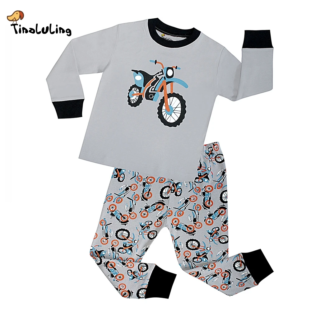 

TINOLULING 21 style Boys Cars Styling Sleepwear Girls Animal Pajamas Baby Pajamas sets Kids i love mom dad Pijamas Pyjamas