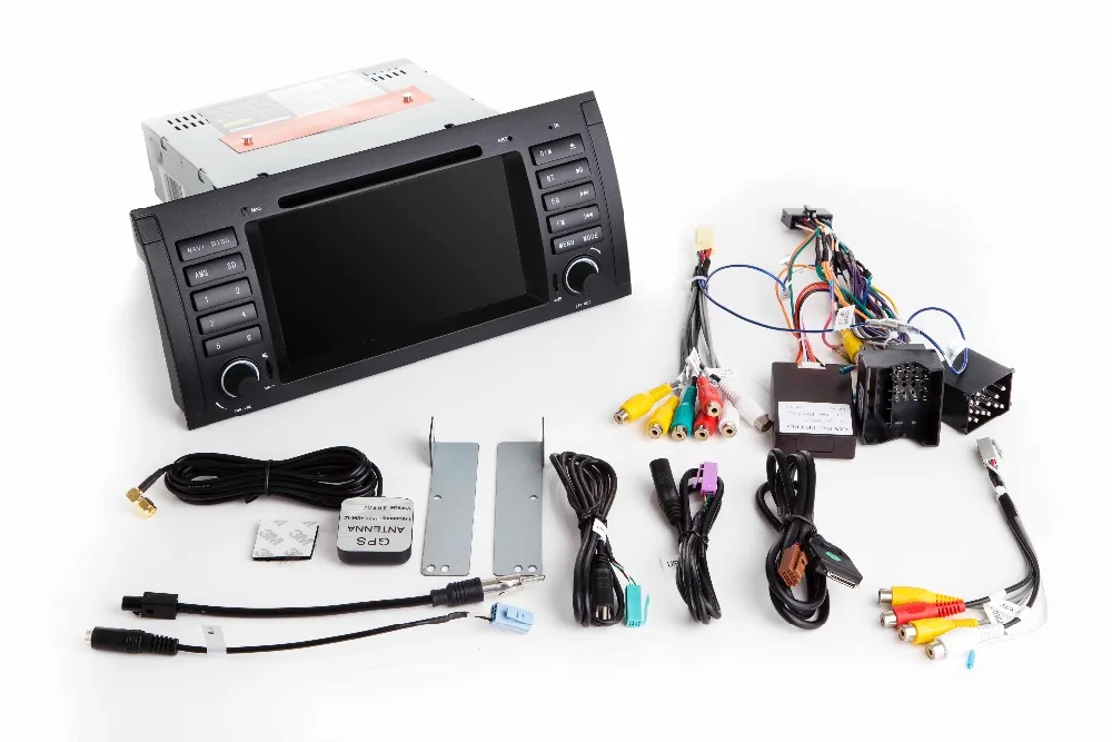 Sale In Stock Quad Core 1024x600 HD Capacitive Touch Screen Car DVD for BMW E39 Android 7.1 E53  Wifi 3G Bluetooth Radio Canbus 36