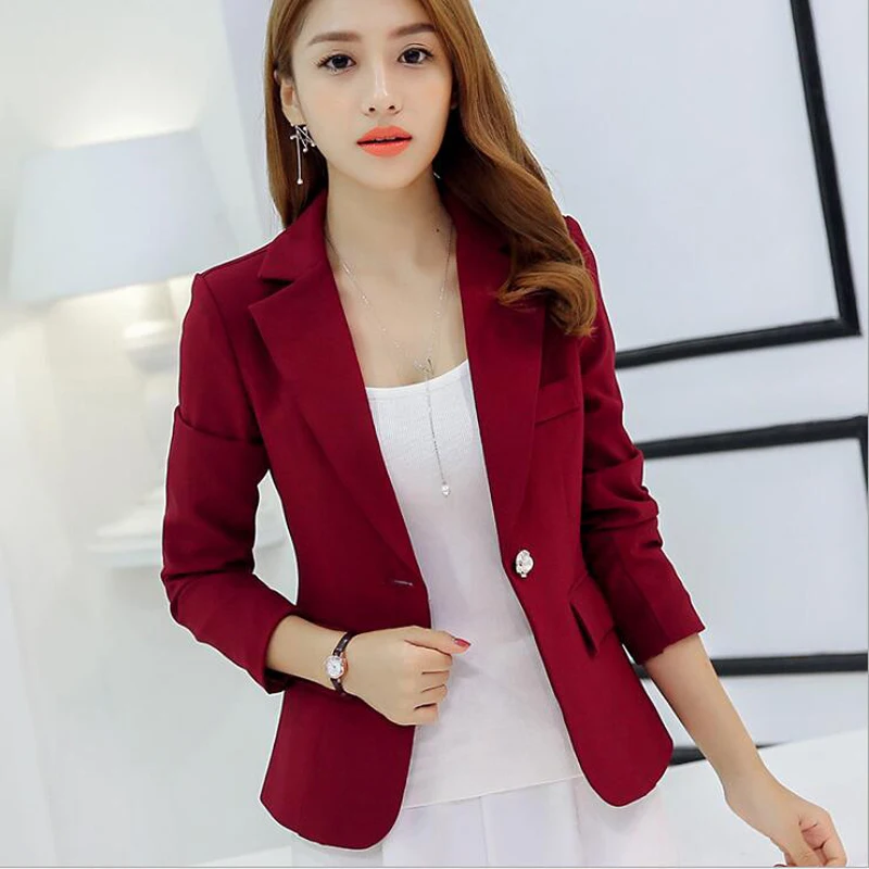 Womens Jackets And Coats Slim Fit Blazer Women Formal Jackets Office Work Notched Ladies Blazer Coat feminino abrigo mujer Womens Jackets And Coats Slim Fit Blazer Women Formal Jackets Office Work Notched Ladies Blazer Coat feminino abrigo mujer