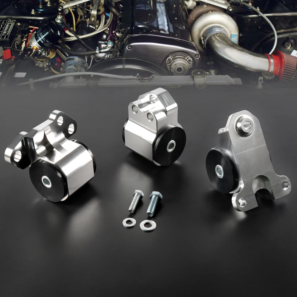 3 Bolts Motor Mounts Kit For 92 96 HONDA CIVIC D16 B16 B18 EG B Series