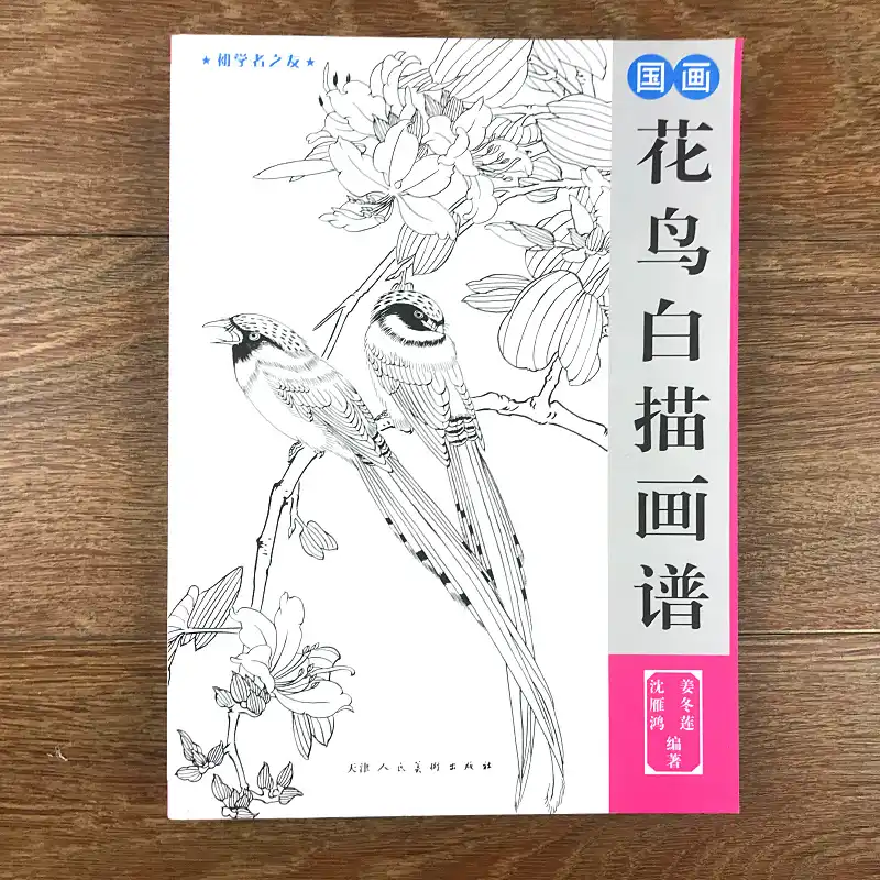 Cin Resim Sanati Hatti Cizim Kitabi Renkli Kursun Kalem Cicek