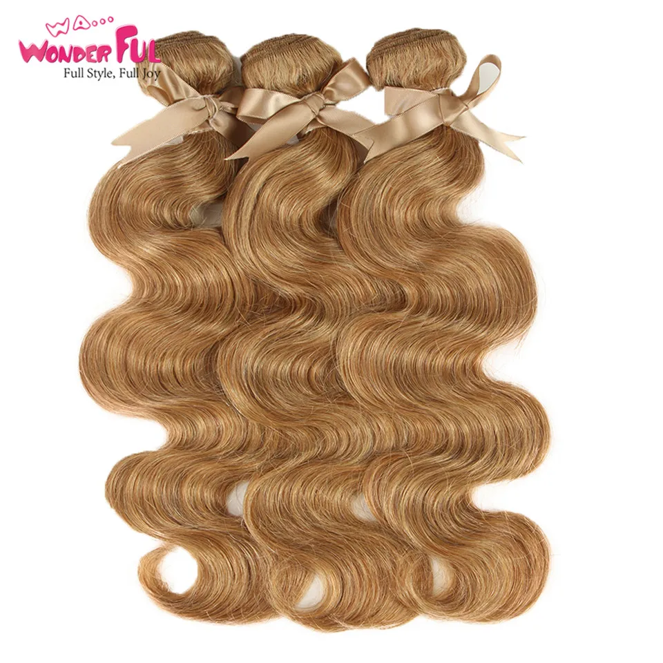 27/30 Bundles Body Wave Brazilian Hair Weave Bundles Remy Human Hair Extensions 1/3/4 Bundles 10 to 26 Inches