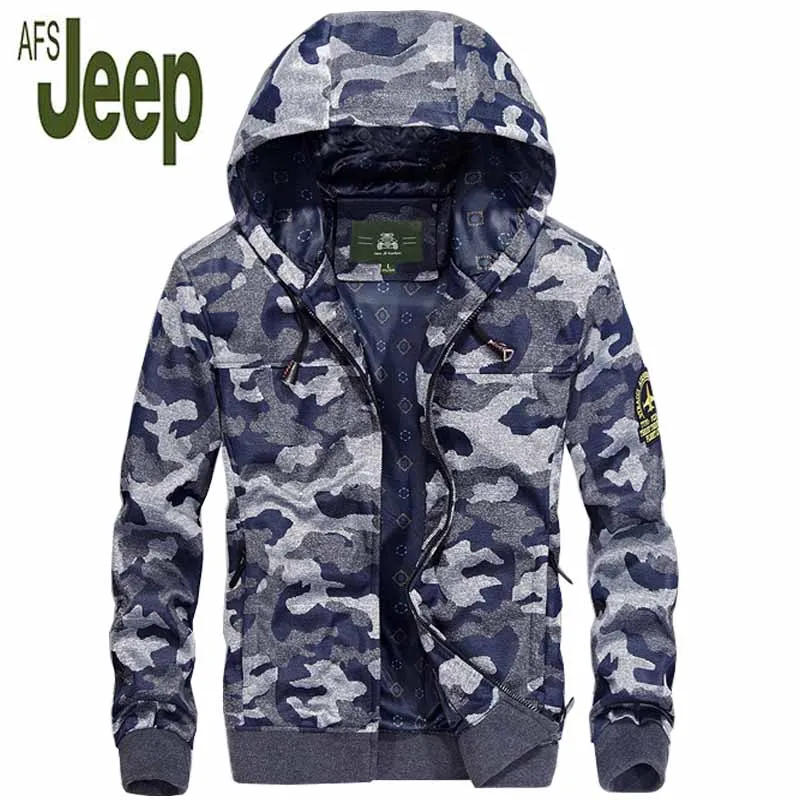 Brand 2017 AFS JEEP Camouflage Jacket Men's Loose Casual Fall Jacket
