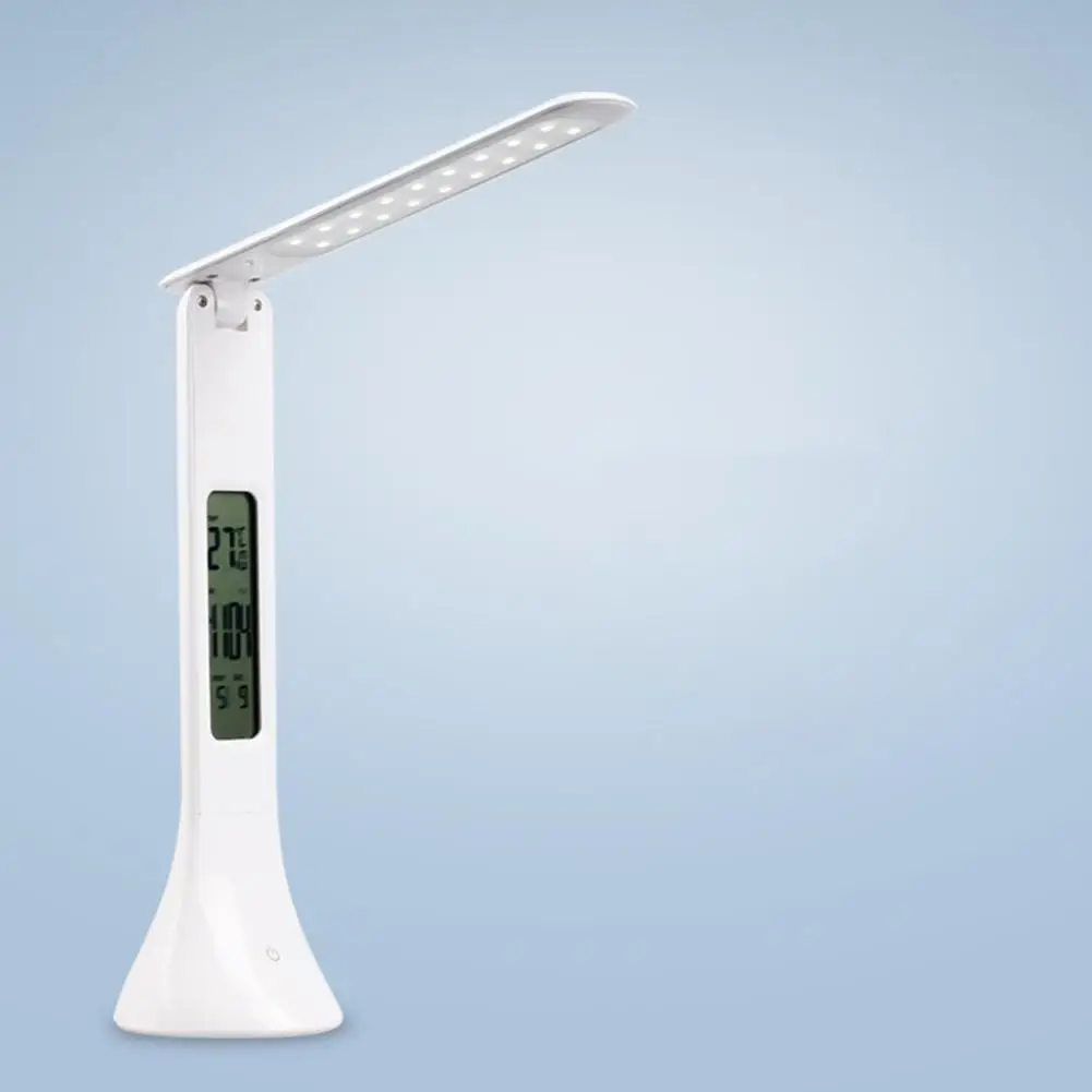  HobbyLane 4W USB LED Desk Lamp Adjustable Folding table lamp with Alarm Clock Temperature Calendar 