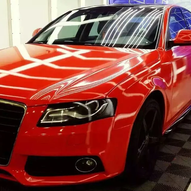1.52*10m top quality super gloss deep red High glossy metalic pearl car wrap vinyl car sticker