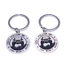 Armsky GlossyKey Chain для любителей джипа-брелоки для джипа "не следуйте за мной, вы не сделаете его" Отличный подарок для владельца джипа