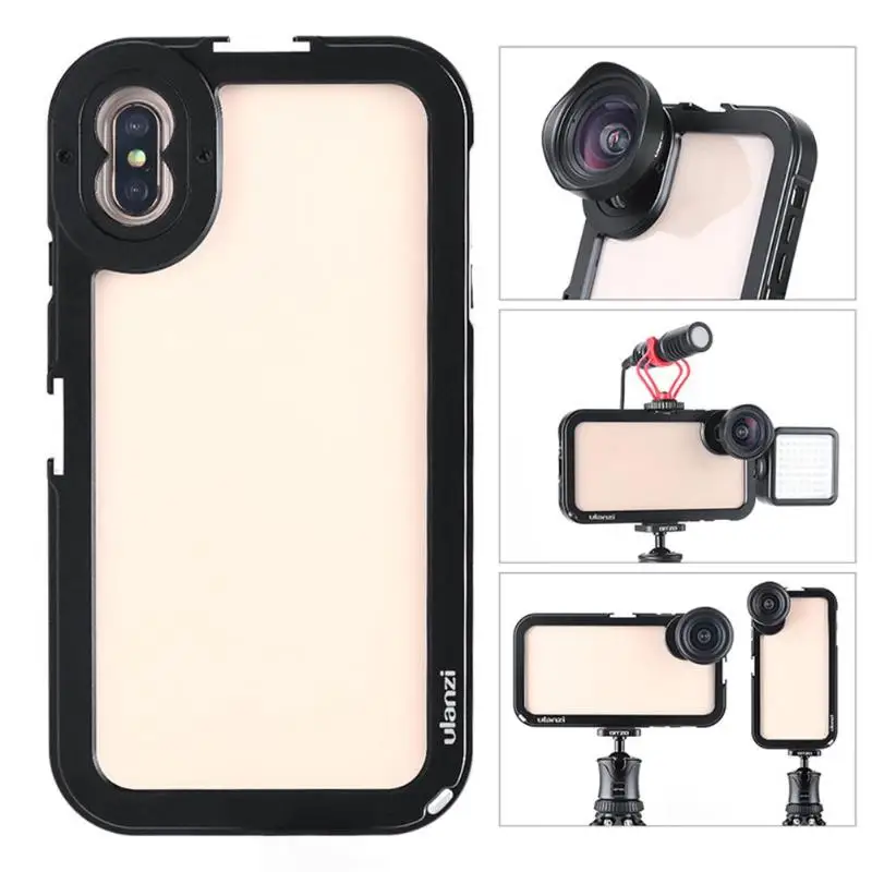 

Ulanzi Video Cage Handheld Phone Shooting Bracket Rabbit Cage Phones Camera Video Live Stabilizer Holder for iPhone XS/XS Max