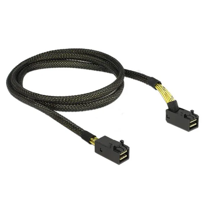 

50pcs /lots Up Angled 90 Degree Internal Mini SAS SFF-8643 to mini sas High Density HD SFF-8643 Data Server Raid Cable 50cm