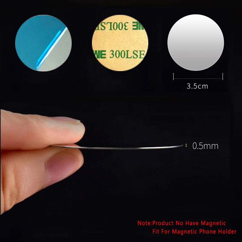 Металлическая пластина-диск 35x0,5 мм, железный лист для магнитного держателя мобильного телефона, наклейка для магнитного автомобильного держателя телефона